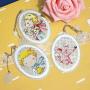 SWEET HOME 5 Pieces of DIY bookmarker Metal aida Cross Stitch Kits, Counted Cross Stitch kit Embroidery bookmarker,DIY Special Bookmark Set of 5
