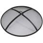 Sunnydaze Outdoor Fire Pit Spark Screen Cover Guard Accessory - Round Heavy-Duty Steel Backyard Mesh Lid Ember Arrester with Handle - 36-Inch Diameter