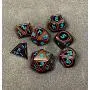 Dark Alpha Metal Polyhedral D&D Dice Set for RPGs Dark Alpha Metal Polyhedral D&D Dice Set for RPGs