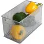 YBM HOME Household Wire Mesh Metal Steel Storage Basket Organizer, Open Bin Shelf Organizer for Kitchen, Cabinet, Pantry, Fruit and Vegetables (1-Unit, 7.75x4.3x4.3) 2302s