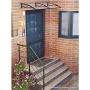 ADVANING DA5531-PWS1N PN Series, Top Quality Crystal Polycarbonate Door/Window Awning Ideal for Rain, Snow and UV Protection, 55''W x 31''D, Clear/White Brackets