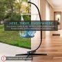 Best Choice Products Metal Hanging Hammock C-Stand for Chair, Porch Swing w/Weather-Resistant Finish, Offset Base, 360-Degree Rotation
