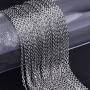 Outus 33 Feet Stainless Steel DIY Link Chain Necklaces with 20 Lobster Clasps and 30 Jump Rings for Jewelry Making (1.5 mm Wide)