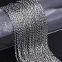 Outus 33 Feet Stainless Steel DIY Link Chain Necklaces with 20 Lobster Clasps and 30 Jump Rings for Jewelry Making (1.5 mm Wide)