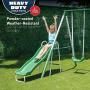 Sportspower My First Metal Swing Set with Slide, Green/White