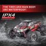 Hosim 1:16 Scale 4WD 36km/h High Speed RC Truck 9135 Remote Control RC Car 2.4Ghz Radio Controlled Off-Road RC Monster Truck RTR Hobby Car Buggy for Kids Adults (Red)