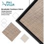 PHI VILLA Metal Patio Outdoor Dining Chairs Set of 2,Bistro Sling Mesh Deck Chairs for Garden Lawn Backyard Support 300LB, Brown…