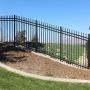 XCEL Black Steel Anti-Rust Fence Panel - Sharp End Pickets - 6.5ft W x 5ft H - Easy Installation - for Residential, Outdoor, Yard, Garden, Swimming Pool, on Concrete or Soil, 3-Rail, One Post included