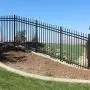 XCEL Black Steel Anti-Rust Fence Panel - Sharp End Pickets - 6.5ft W x 5ft H - Easy Installation - for Residential, Outdoor, Yard, Garden, Swimming Pool, on Concrete or Soil, 3-Rail, One Post included XCEL Black Steel Anti-Rust Fence Panel - Sharp End Pickets - 6.5ft W x 5ft H - Easy Installation - for Residential, Outdoor, Yard, Garden, Swimming Pool, on Concrete or Soil, 3-Rail, One Post included