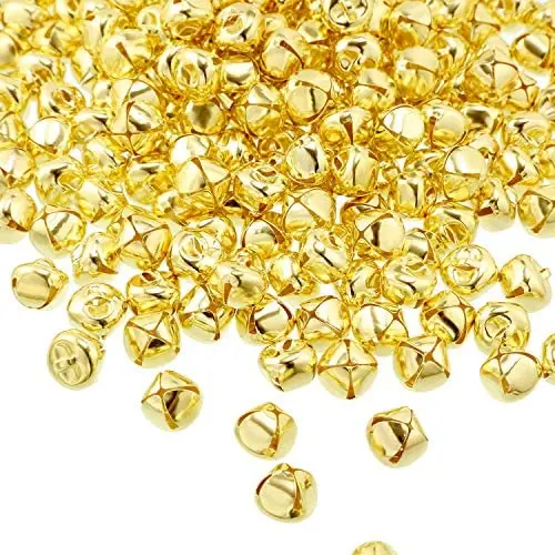 Tatuo 360 Pieces Jingle Bells Metal Craft Bell Bulk for DIY Christmas Decoration, 1/2 Inch (Gold) Tatuo 360 Pieces Jingle Bells Metal Craft Bell Bulk for DIY Christmas Decoration, 1/2 Inch (Gold)