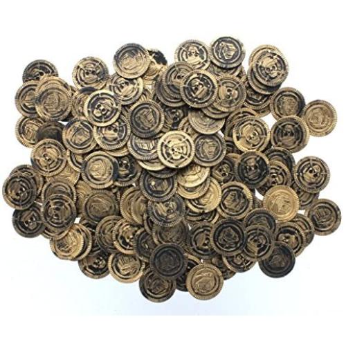 Fun Express Pirate Party Favor Gold Play Coins 144pieces