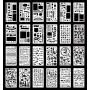 54 Pieces Bullet Stencils Set, Journal Planner Stencils for Journal Notebook Diary Scrapbook DIY Drawing Template Children Creation Drawing (Drawing Stencil) 54 Pieces Bullet Stencils Set, Journal Planner Stencils for Journal Notebook Diary Scrapbook DIY Drawing Template Children Creation Drawing (Drawing Stencil)