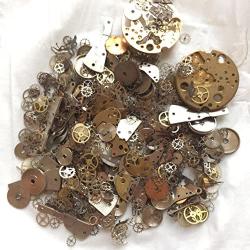 YIYATOO 50g Lot Vintage Steampunk Wrist Watch Old Parts Gears Wheels Steam Punk for Crafting