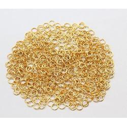 VNDEFUL 2320 Piece 5mm Open Jump Rings Jewelry DIY Findings, for Jewelry Making (Gold)