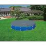 Intex 15ft x 48in Metal Frame Above Ground Swimming Pool Set & 15ft Pool Cover