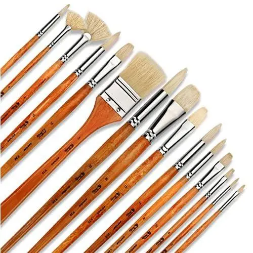 Artify 15 pcs Professional Paint Brush Set Perfect for Oil Painting with a Free Carrying Box Artify 15 pcs Professional Paint Brush Set Perfect for Oil Painting with a Free Carrying Box
