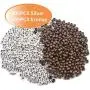 Crimp Beads 3mm, 1000 Pieces Stopper Beads Metal Bead Spacers For DIY Bracelet Jewelry Making, Bronze and Silver