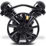 Goplus 3HP 2 Piston V Style Twin Cylinder Air Compressor Head Pump (Black)
