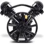 Goplus 3HP 2 Piston V Style Twin Cylinder Air Compressor Head Pump (Black) Goplus 3HP 2 Piston V Style Twin Cylinder Air Compressor Head Pump (Black)