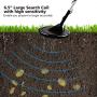 Goplus Waterproof Metal Detector, Metal Finder Deep Sensitive Search Gold Digger Hunter 6.5'' MD-4030 Underground Search Coil for Treasure Hunting Beginners