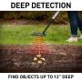 NATIONAL GEOGRAPHIC PRO Series Metal Detector - Ultimate Treasure Hunter with Pinpointer, Large Waterproof 10'' Coil - Lightweight and Collapsible for easy travel