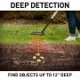 NATIONAL GEOGRAPHIC PRO Series Metal Detector - Ultimate Treasure Hunter with Pinpointer, Large Waterproof 10'' Coil - Lightweight and Collapsible for easy travel