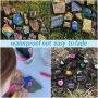 Paint Pens for Rock Painting waterproof Permanent Fast Drying 2 mm Nib For pumpkin Flat Stone Ceramic Glass Mugs Wood Card Fabric Diy Craft Making Acrylic Paint Marker Pens Set Of 12 Colors (12)