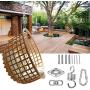 TEANTECH Heavy Duty Stainless Steel 304 Swing Hangers Kits 800LB Capacity with 360°Rotation 8 Screws for Wooden Sets Tire Swing Chair Seat Trapeze Yoga Hammock Chair Sandbag, 2 Set