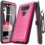 COVRWARE Iron Tank Series CASE for LG V20 with Built-in [Screen Protector] Heavy Duty Full-Body Rugged Holster Armor Case [Belt Swivel Clip][Kickstand] - Pink