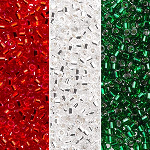 Miyuki Delica Seed Beads Bundle: Size 11/0, Palette Collection DB41, DB148, DB602