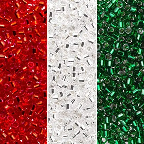 Miyuki Delica Seed Beads Bundle: Size 11/0, Palette Collection DB41, DB148, DB602