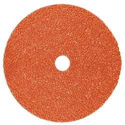 3M Cubitron II Fibre Disc 987C - 36+ Grit Metal Grinding Disc - Ceramic Precision Shaped Grain - For Angle Grinders - 5'' x 7/8'' Center Hole (Pack of 25)