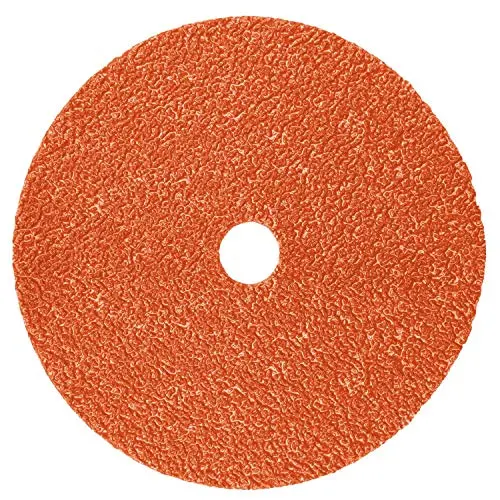 3M Cubitron II Fibre Disc 987C - 36+ Grit Metal Grinding Disc - Ceramic Precision Shaped Grain - For Angle Grinders - 5'' x 7/8'' Center Hole (Pack of 25) 3M Cubitron II Fibre Disc 987C - 36+ Grit Metal Grinding Disc - Ceramic Precision Shaped Grain - For Angle Grinders - 5'' x 7/8'' Center Hole (Pack of 25)