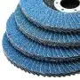 Nisorpa Premium Zirconia Oxide Flap Discs 40 Grit,50 Pack Industrial Abrasive Flapper Wheels Stainless Steel Sanding Discs For Wood Metal Polishing