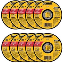 DEWALT - DW8062 - 10,PK DW8062 4-1/2''x.045''x7/8'' Metal Angle Grinder Thin Cutoff Wheel, 10 Pack, (Model: DW8062-10,PK)