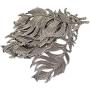 6 Pieces 85mm x 41mm Tibetan Silver Lovely Heavy Huge Bird Feather Charm Pendant for Jewelry Making (Bracelets, Necklaces, chokers, Anklet,), Crafts, Bookmark, Wind Chimes