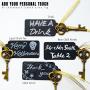 52 Heavy-Duty Metal Large Skeleton Key Bottle Opener Wedding Favor with Tag (Chalkboard Look-alike), FREE Gold Ribbon and Stickers, Vintage Bridal Shower Favors Bottle Opener for Guests (Antique Gold)