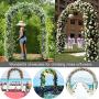 Garden Arch Tredllis for Climbing Plants Rose Metal Wedding Arches Ceremony Party Outdoor Floral Decor Black