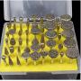 YEEZUGO 50pcs Diamond Coated Grinding Head Grinding Burrs Set for Dremel Rotary Tool …