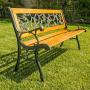 Park Bench Garden Metal Outdoor Furniture Benches Clearance for Patio Yard