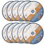 LotFancy Cut off Wheels, 4 Inch by 0.045 Inch, Angle Grinder Cutting Wheels, Metal and Stainless Steel Cutting Disc, 5/8” Arbor, Pack of 10