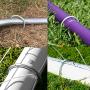 Uniprime Trampoline Stakes U Shaped Anchors Heavy Duty Metal - Long Trampolines Ground Wind Stakes for Soccer Goals, Camping Tents, Garden Decoration