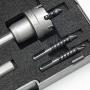 EZARC Carbide Hole Cutter Set 6 Piece for Stainless Steel, Long Life Hole Saw Kit for Hard Metal