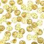 Brass Clutch Badge Insignia Clutches Pin Backs Replacement (Gold, 50 Pieces)