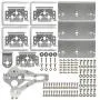 diymore Silver ROT3U 6DOF Aluminium Robot Arm Mechanical Robotic Clamp Claw Kits for Arduino(Unassembled Parts Without Servos)