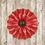 Zcaukya Large Metal Flower Wall Decor, 13'' Flower Art Wall Hanging for Indoor Outdoor Home Bedroom Office Garden (Red) Zcaukya Large Metal Flower Wall Decor, 13'' Flower Art Wall Hanging for Indoor Outdoor Home Bedroom Office Garden (Red)