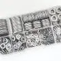 Sutemribor 304 Stainless Steel Flat Washers Set 580 Pieces, 9 Sizes - M2 M2.5 M3 M4 M5 M6 M8 M10 M12