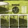 ANXEN Trampoline Stakes Heavy Duty with Spring Pull Tool, Trampoline Parts Corkscrew Shape Steel Stakes Wind Anchor Kit for Trampolines ANXEN Trampoline Stakes Heavy Duty with Spring Pull Tool, Trampoline Parts Corkscrew Shape Steel Stakes Wind Anchor Kit for Trampolines
