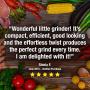 KITCHITERIA Wood Pepper Mill - Durable Carbon Steel Grinding Mechanism, Comfortable, User-Friendly, Refillable, Elegant and Long Life - 8.5 Inches