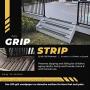 GripStrip Stair Treads L 32”x W 2” Screw Down Strip, No Adhesive All Weather Non-Slip, Plastic Safety Stair Strips Increase Safety on Slippery Stairs - Screws Included (8 Pack) (Black)